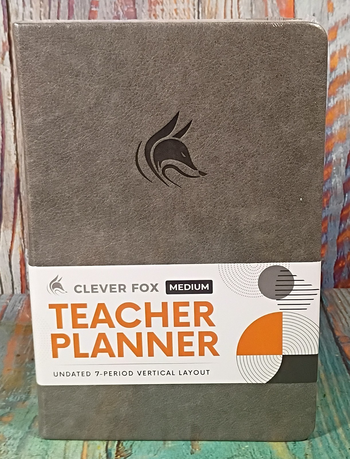 Clever Fox Medium Teacher Planner – UNDATED 7-Period Vertical Layout – NEW