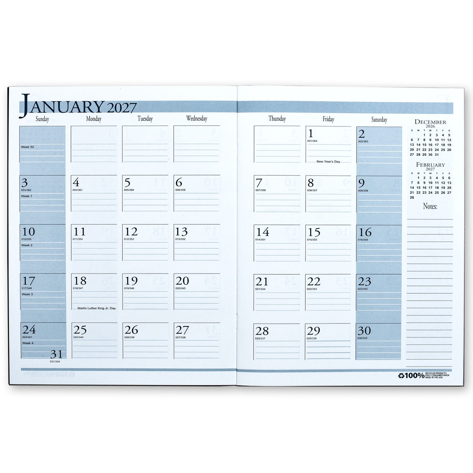 2026 260-02 HOD26002 House of Doolittle Monthly Appointment Planner, 8-1/2 x 11″
