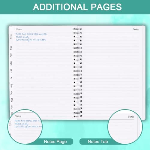 2025-2026 Weekly & Monthly Planner – 2025-2026 Planner from 6.5″ x 8.5″ Teal