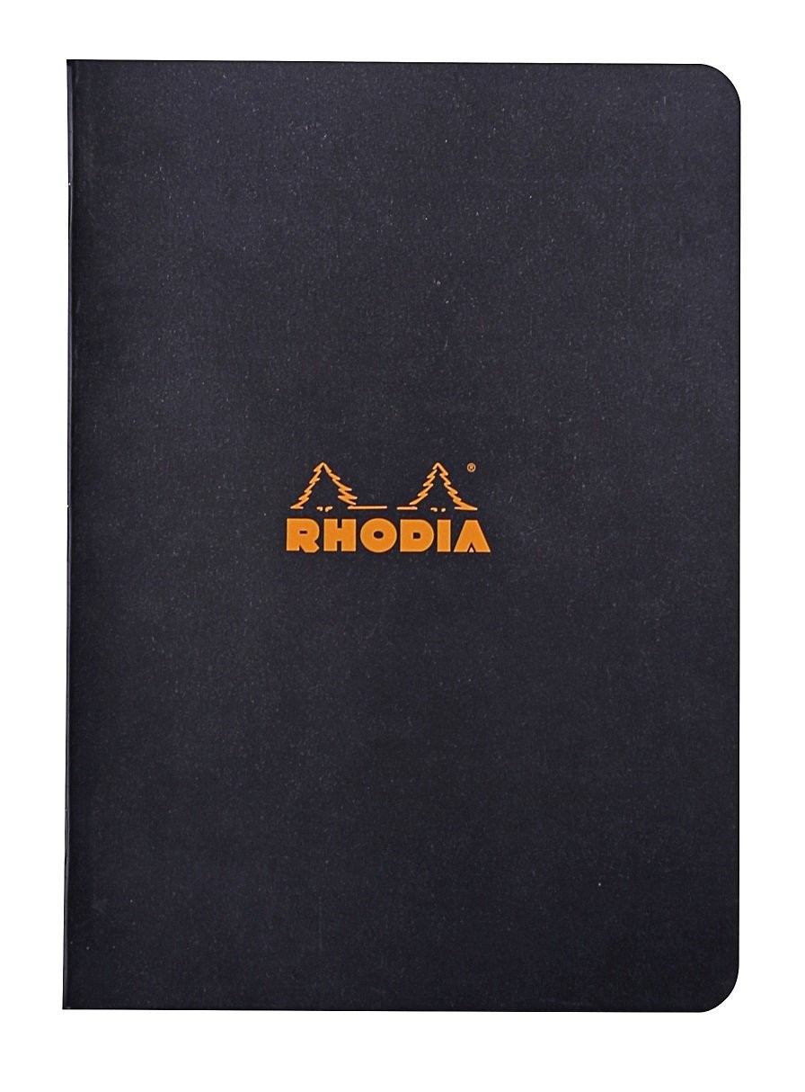 Rhodia A5 Black Soft Cover Notebook 120 Pages Acid Free Smooth Finish