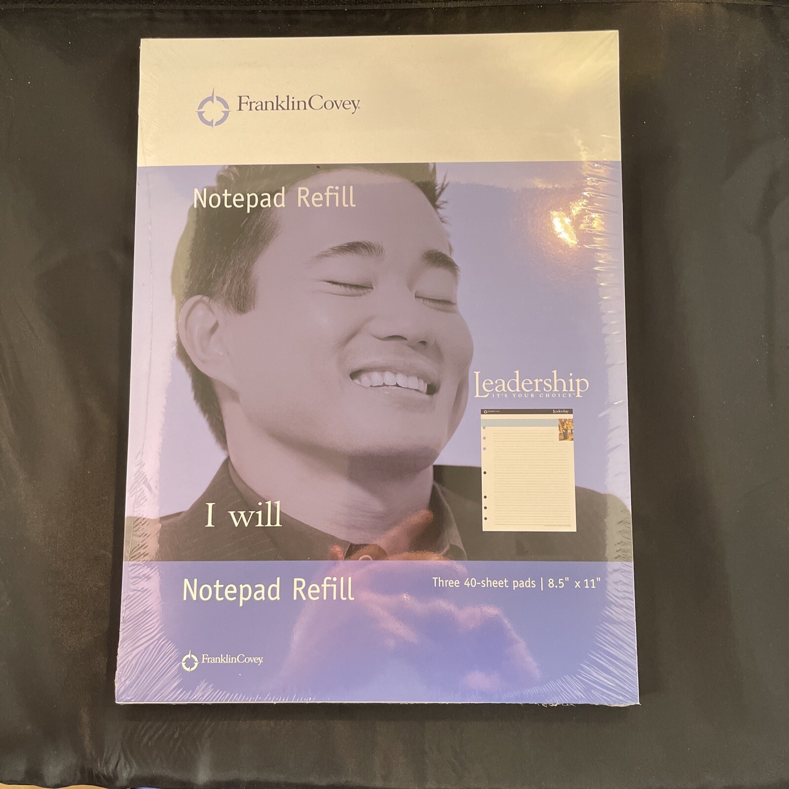 Franklin Covey 8.5” X 11” Notepad Refill Leadership (3) 40 Sheet Pads 3 & 7 Ring