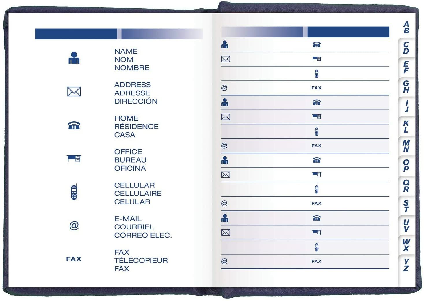 Mead Mini Telephone & Address Book, Color Selected for You, 1 Count