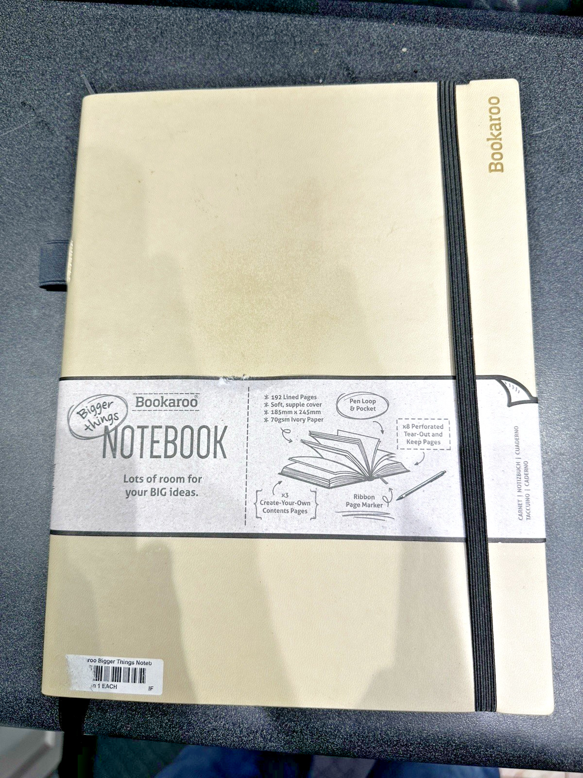 IF Bookaroo Bigger Things Notebook Journal – Cream ,Blank Diaries & Journals