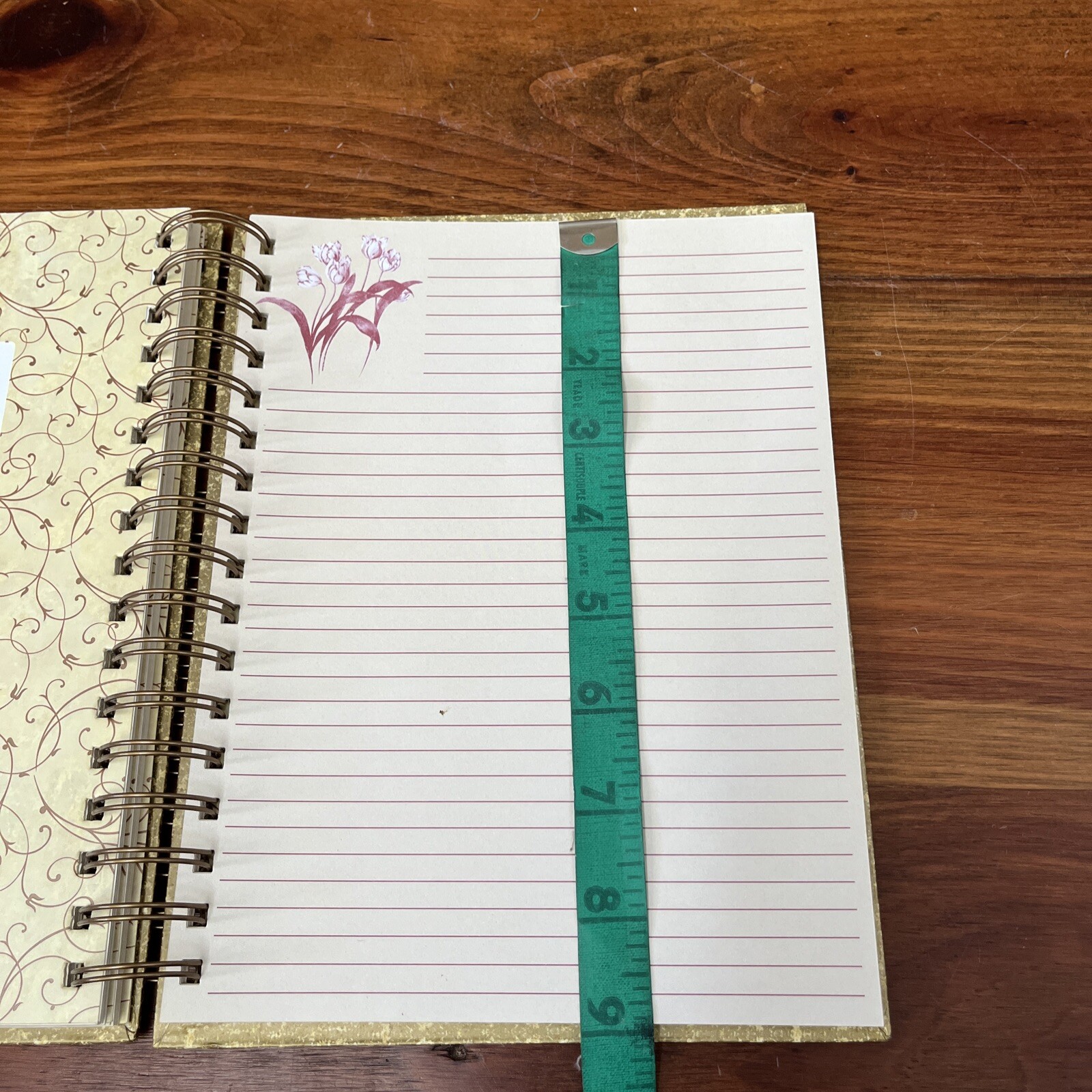 Spiral Journal/Notebook Lined Journal with Back Pocket and Hardcover 8.5″ X 6.4