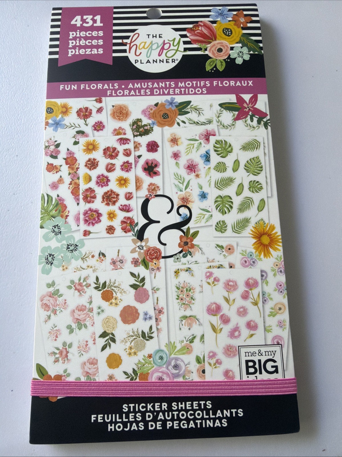 BIG IDEAS The Happy Planner FUN FLORALS 431 pcs 30 Pages Stickers NEW MAMBI