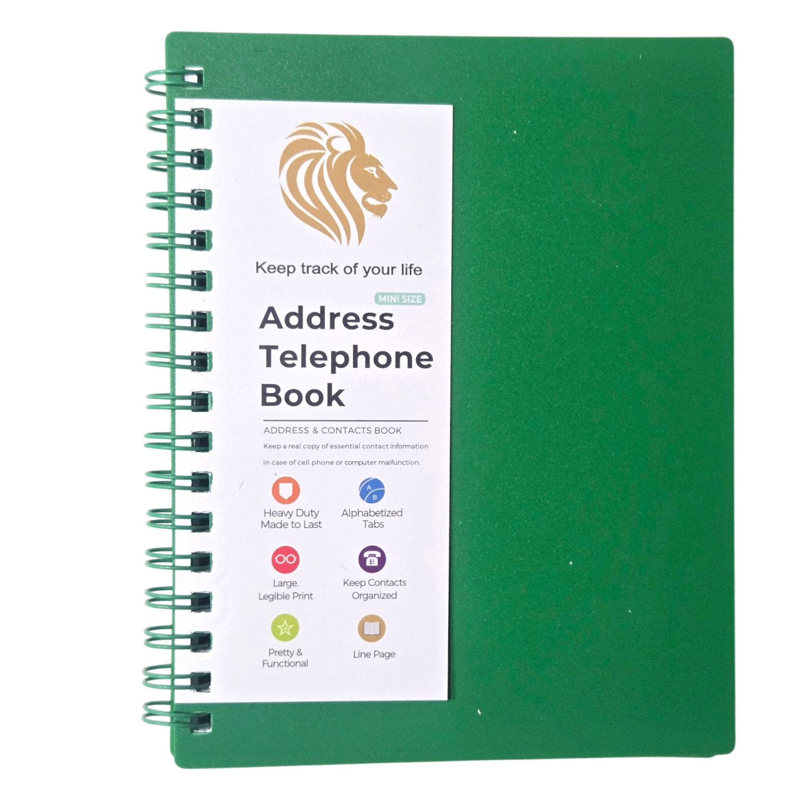 Large Print Address & Telephone Book 4-3/4in x 6-1/8in