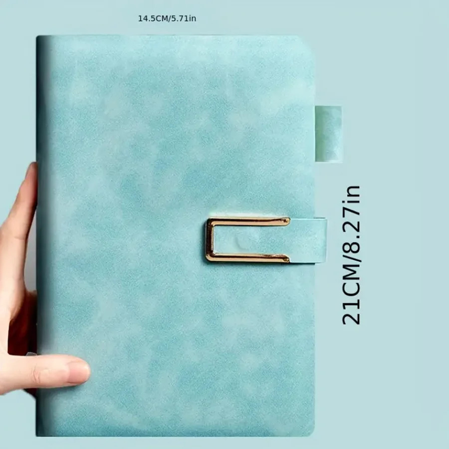 A5 Vintage Leather Notebook Soft Cover Journal 200 Pages Business College