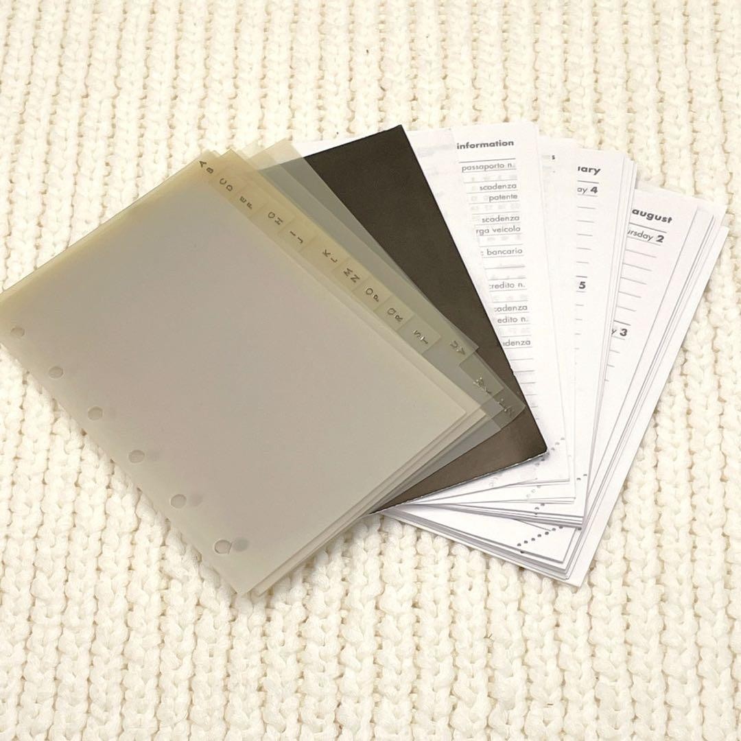 GUCCI Jackie Agenda Planner Notebook Cover GG Canvas Black Silver 6 Ring Japan