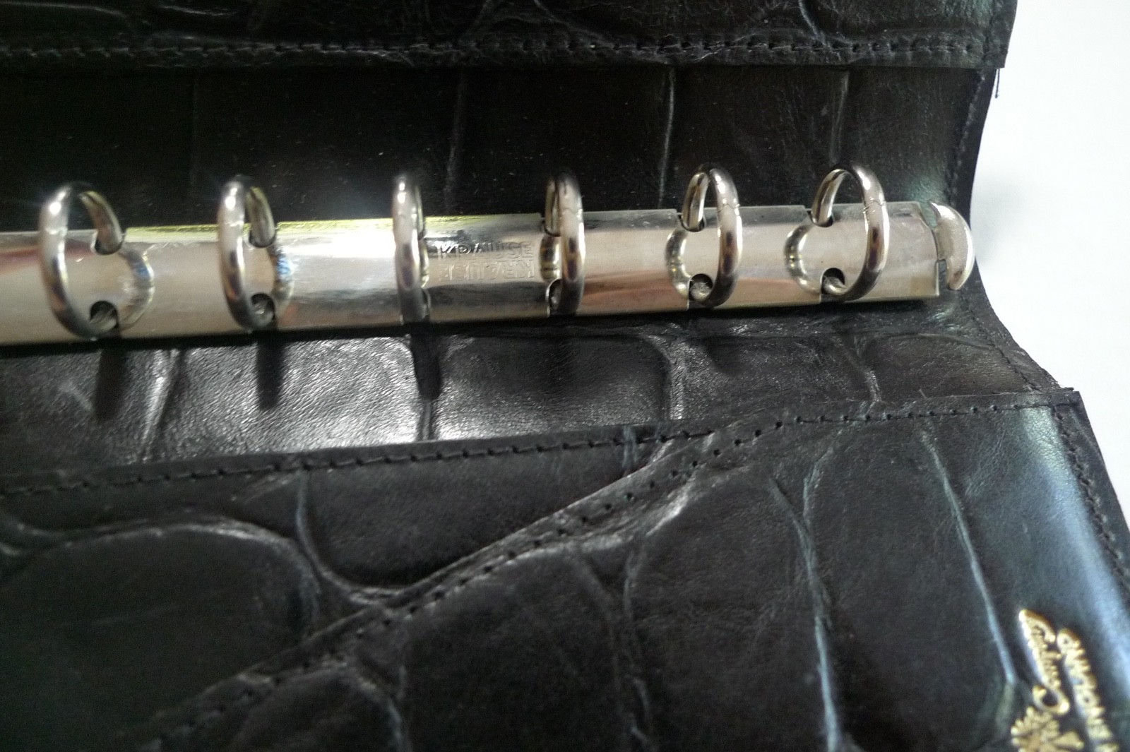 MULBERRY – POCKET BOOK AGENDA – MADE @ UK – BLACK CONGO LEATHER – NEW OLD STOCK