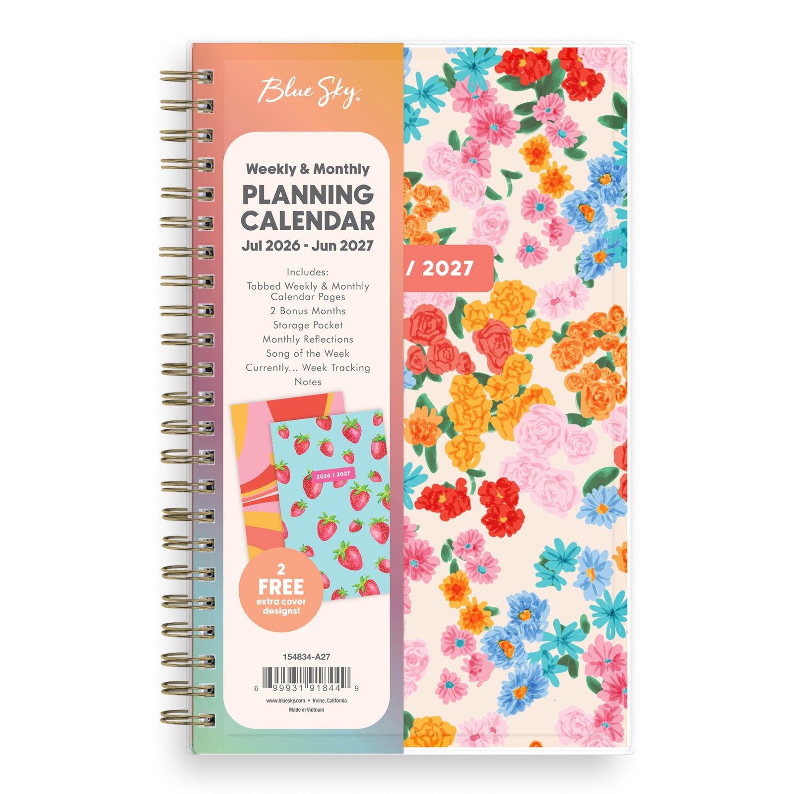 Blue Sky Gen Z 2026-2027 Weekly and Monthly 5″ x 8″, Gladys- 2026/2027