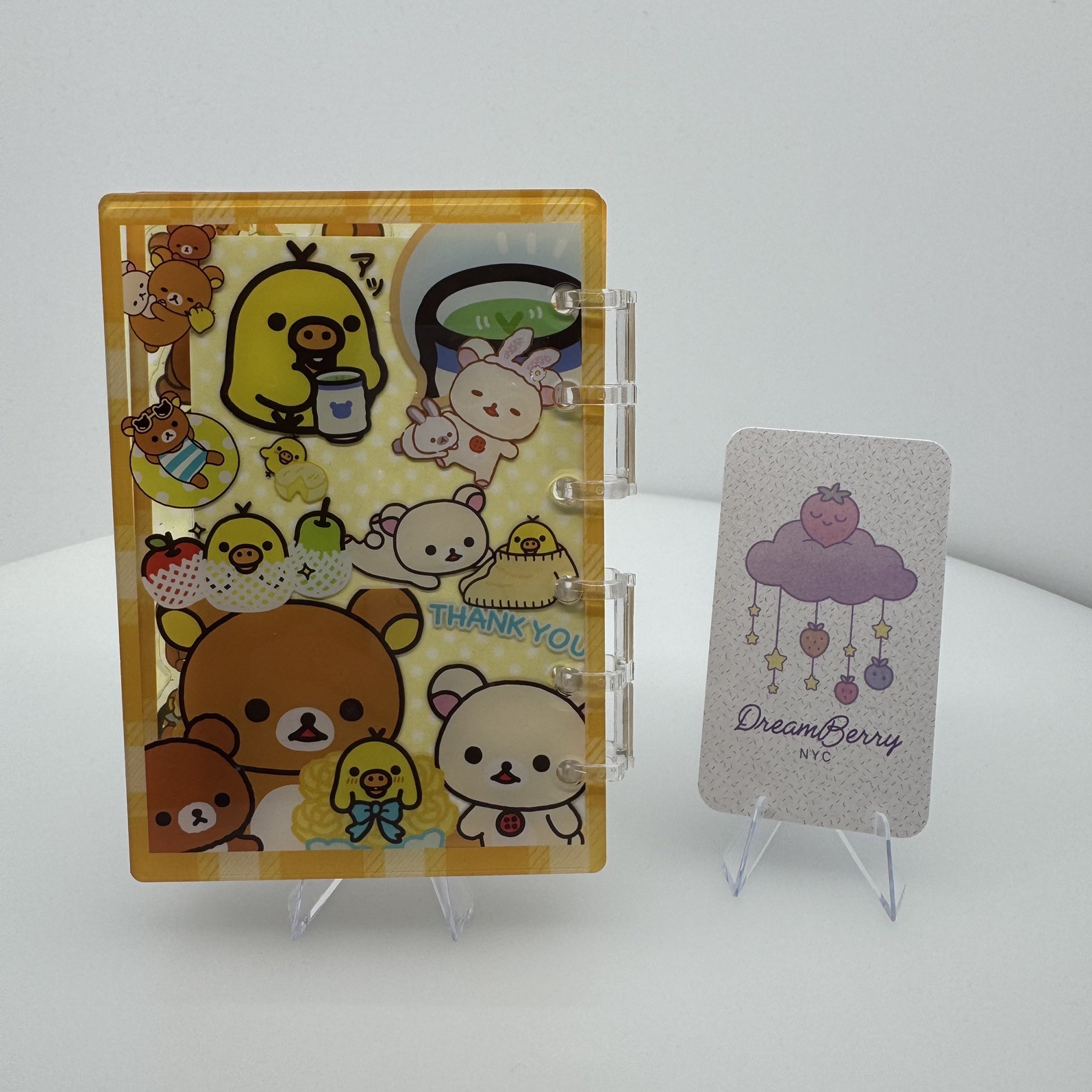 New Rilakkuma Acrylic Shaker Mini Notebook (A7 size- Small)