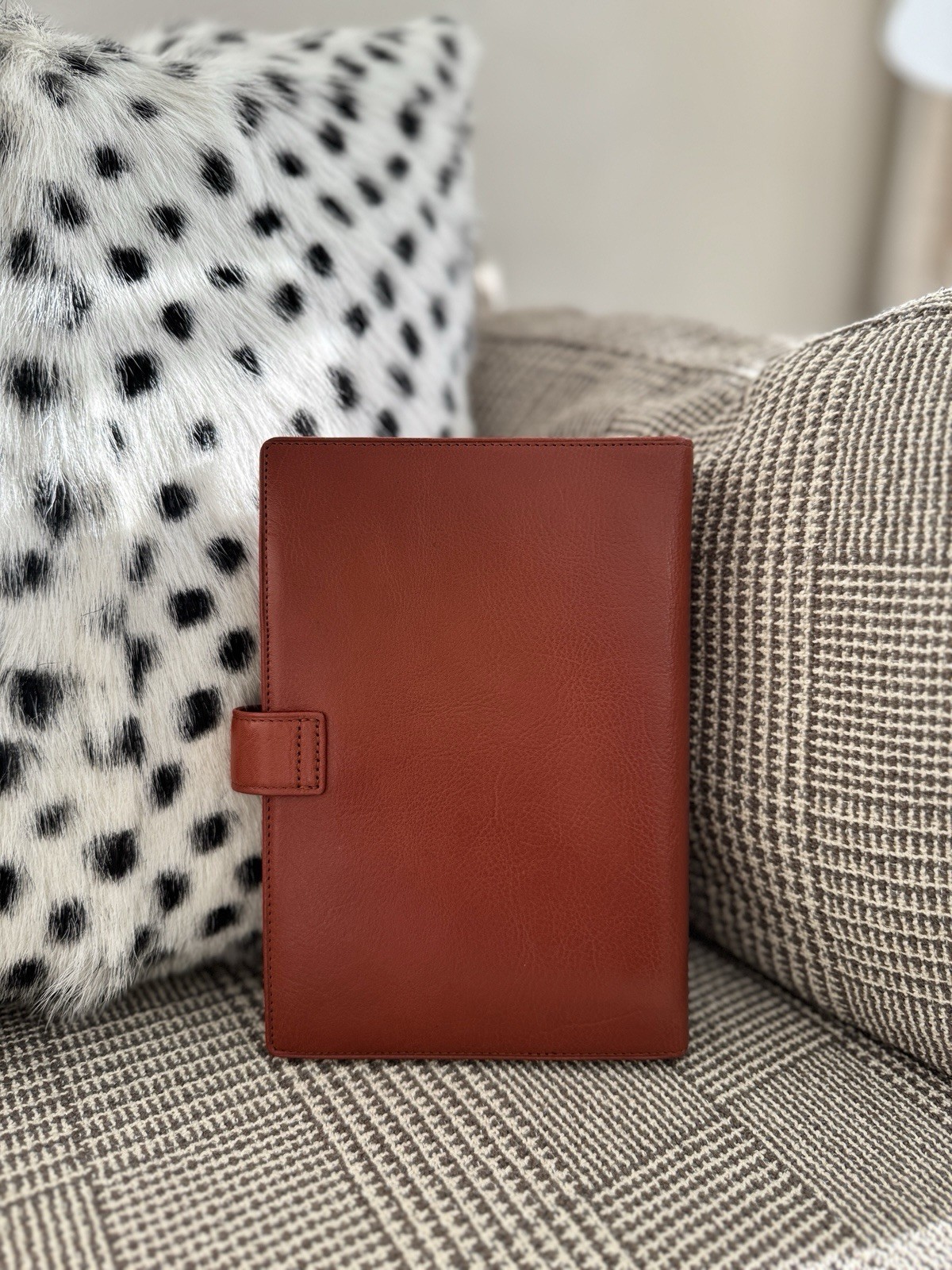Raymay Fujii Da Vinci Standard Bible A6 Personal Brown Leather Organizer New