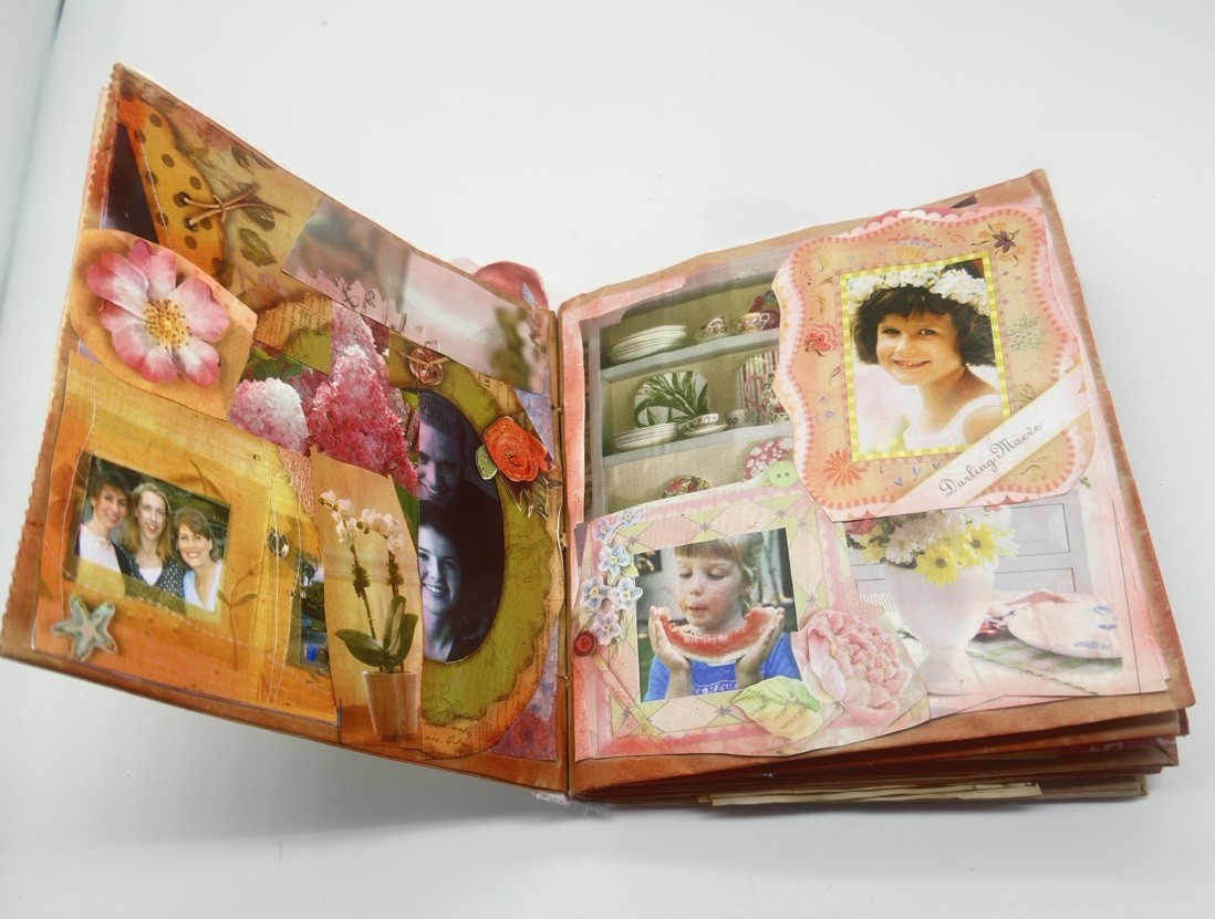 Hand Made Junk Journal Live Everyday With Intention. Medium Is Brown Paper Bags