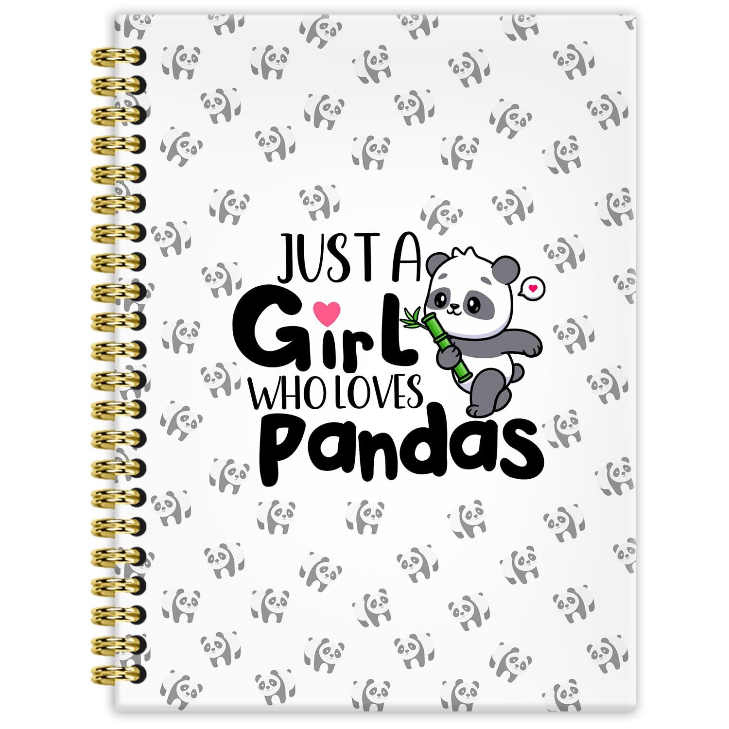 BRRNYOI Adorable Panda Notebook Journal 5.5×8.3, Pandas Lover Gifts, Gifts 1