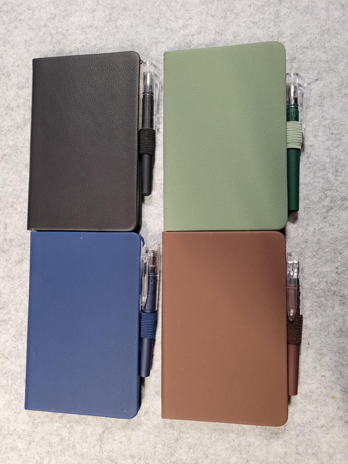 NEW 4 Pack Pocket Notebook Small Notebook, A6 Mini Leather Hardcover
