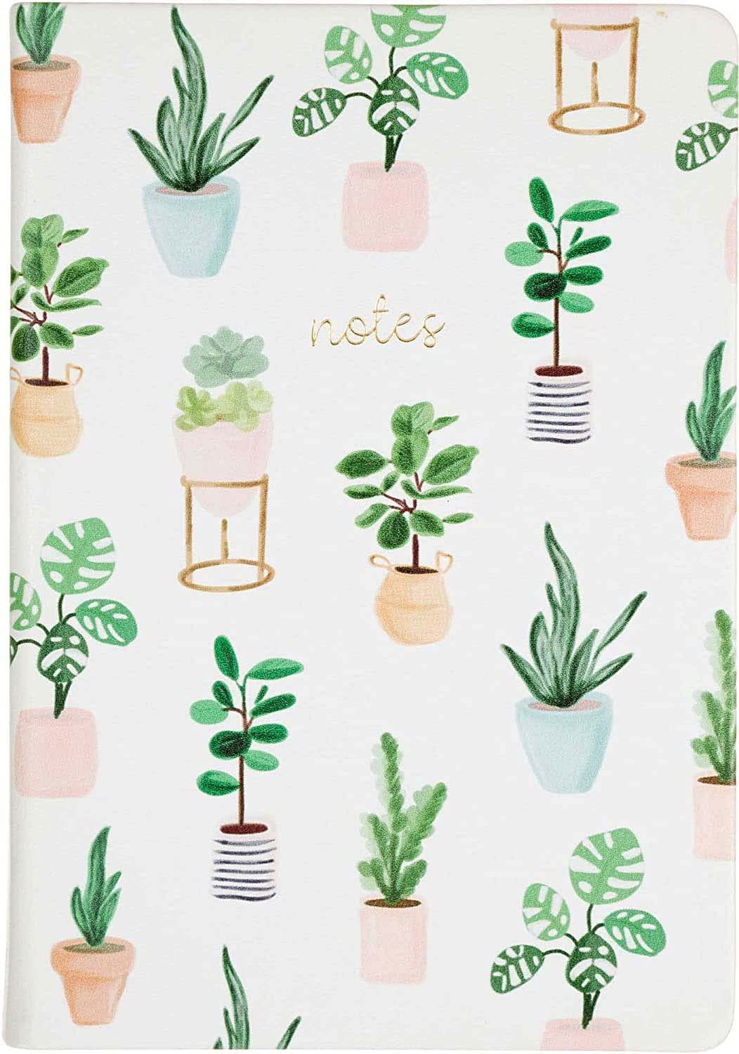 A5 Medium Succulent Notebook Flexibound Journal With 256 Pages And Ribbons