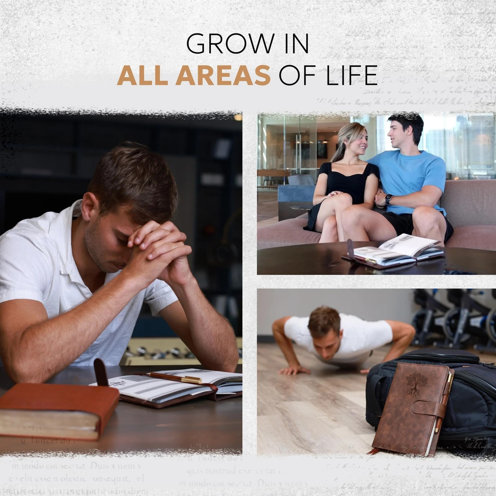 Prazoli Leather Christian Prayer Journal For Men Daily Devotional Bible Study Ne