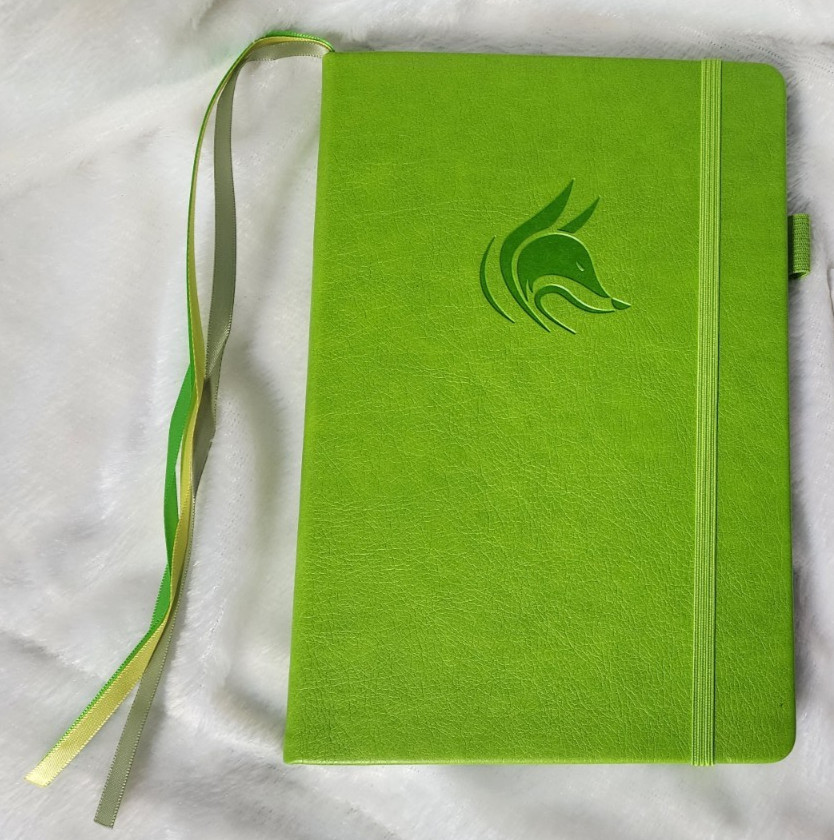 Clever Fox Budget Planner Green HB 3 Ribbon Marks / Elastic Closure Stickers etc