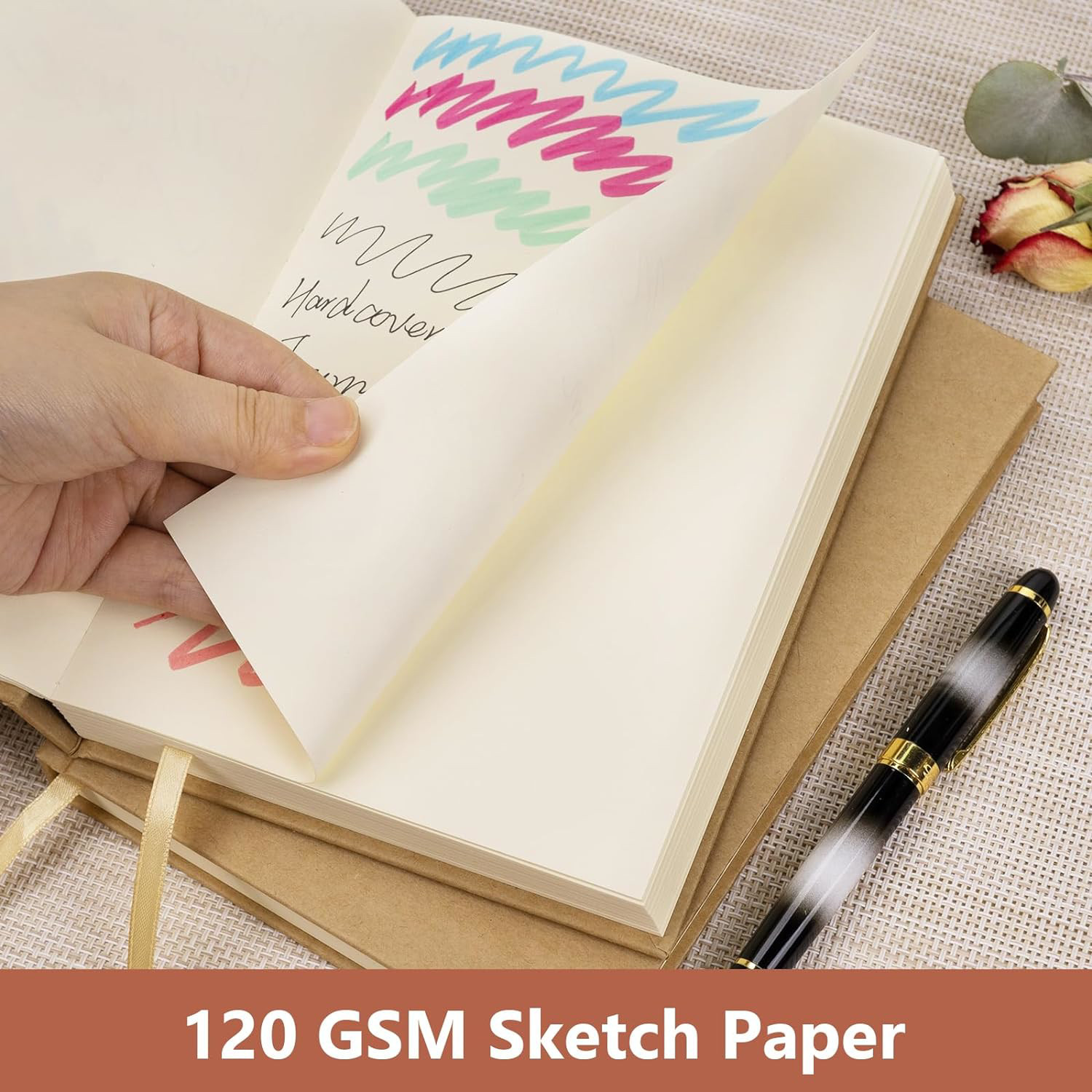 6 Pack Blank Sketchbooks A5 Unlined 120 Sheets 240 Pages Art Supplies Journal