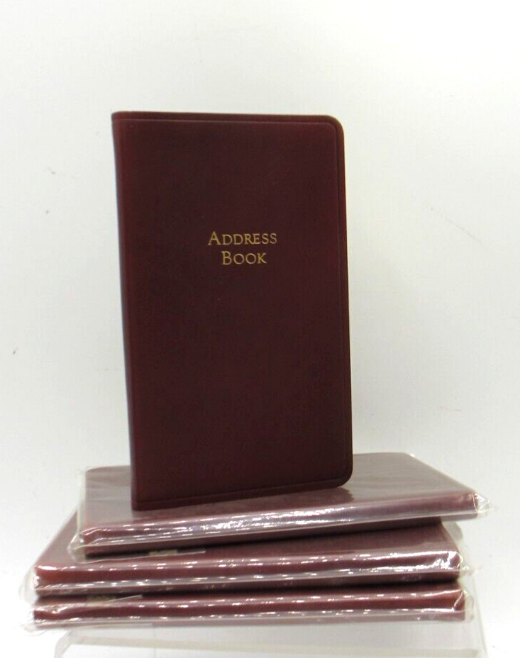 Address Book 3×5″ Pocket Size Leather Soft Cover Graphic Image CLAY List$40