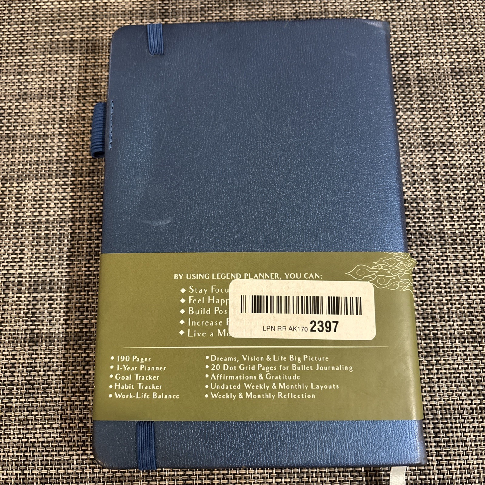 UNDATED Legend Planner – Weekly & Monthly A5 (5.5” x 8.3”), Mystic Blue, NEW