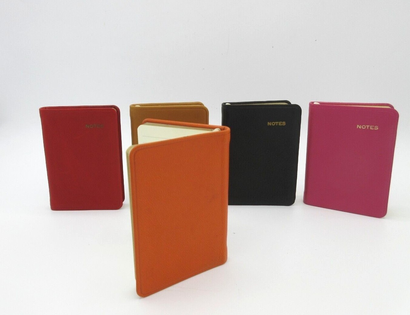 NOTES Mini Notebook Leather Bound 3×4 Soft Cover 160 Lined Pages Post Miniatures