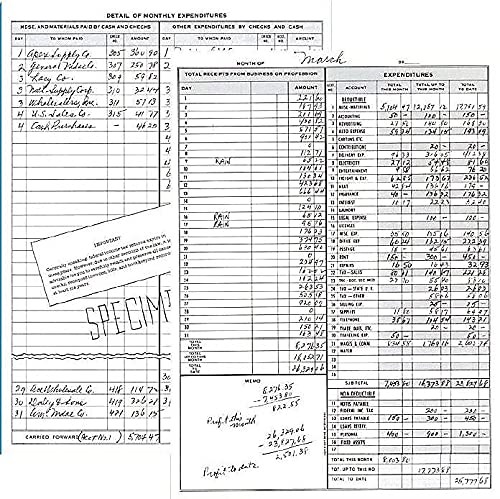 Dome 600 Bookkeeping Record, Brown Vinyl Cover, 128 Pages, 8 1/2 x 11