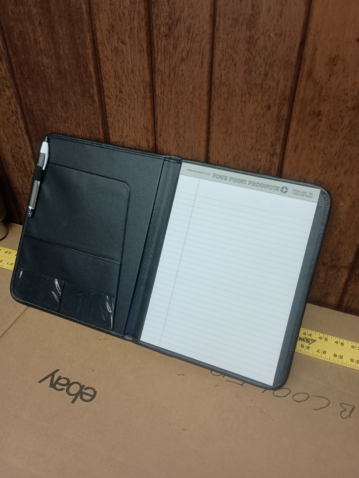 Purdue Research Foundation Portfolio Pad Folio Notepad 13” X 10” By Leeds