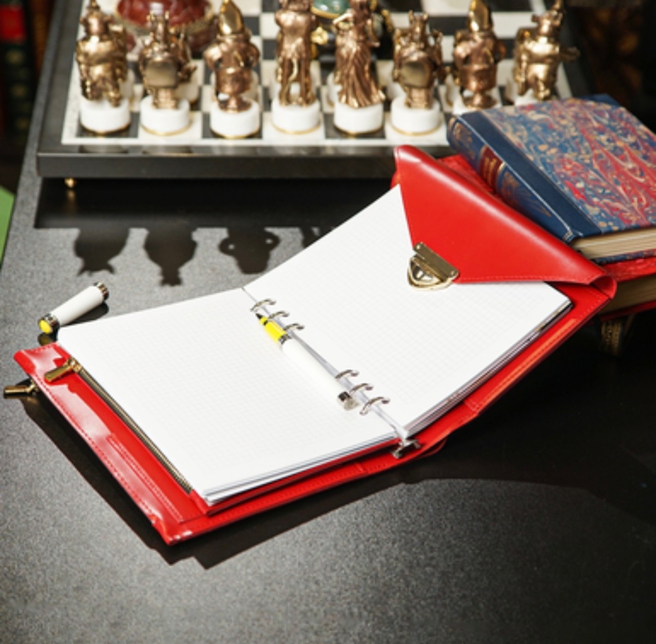 Leather cover A5 notebook. Just leather cover A5 for notebook with binder.