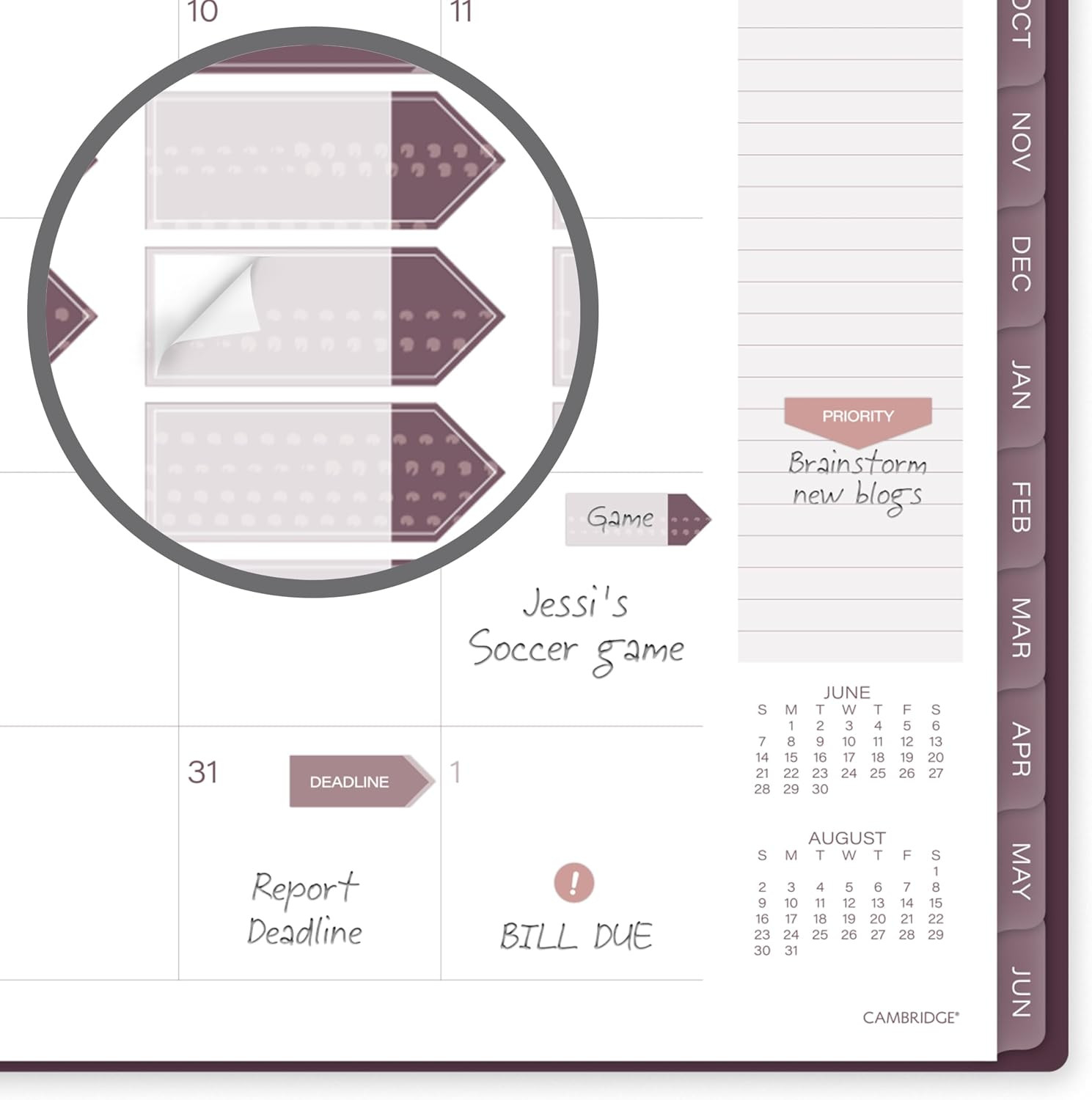 Planner 2026-2027 Weekly & Monthly Academic 12-Month July-June, 8-1/2″ X 11″, St