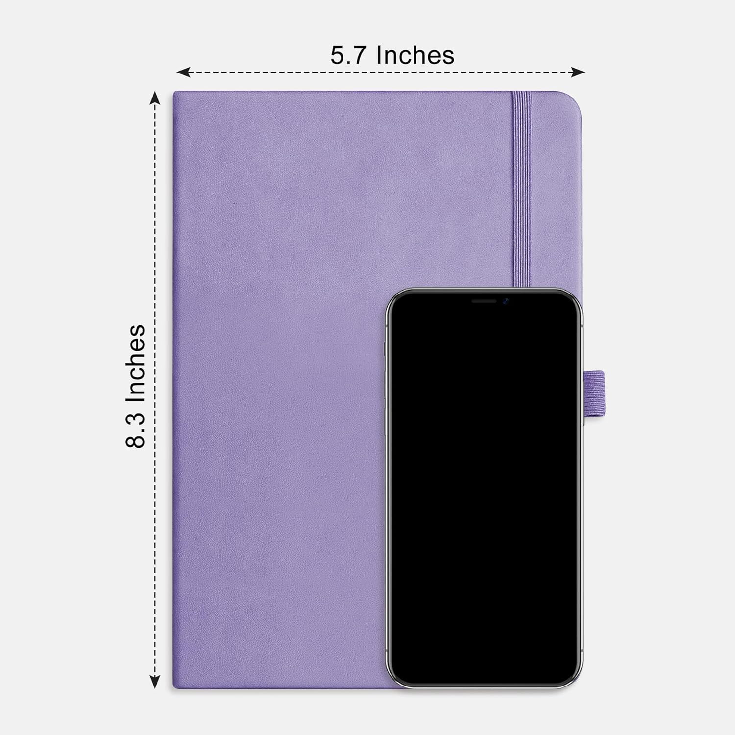 Lined Journal Notebook, 2-Pack, 192 Numbered Pages per Pack, A5 Medium Size (5.7
