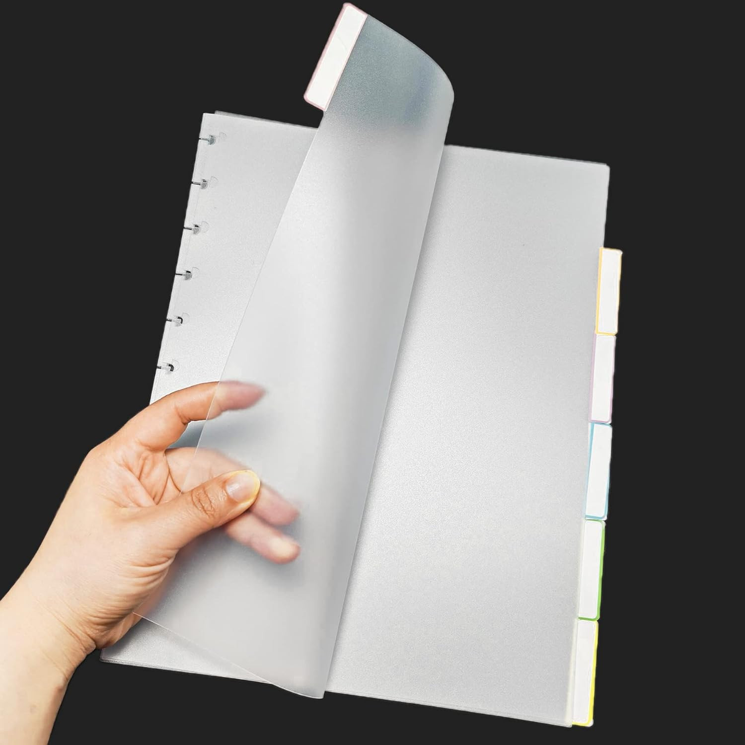 Letter Poly Tab Dividers for Discbound Notebooks, Disc Bound Planner Supplies Di