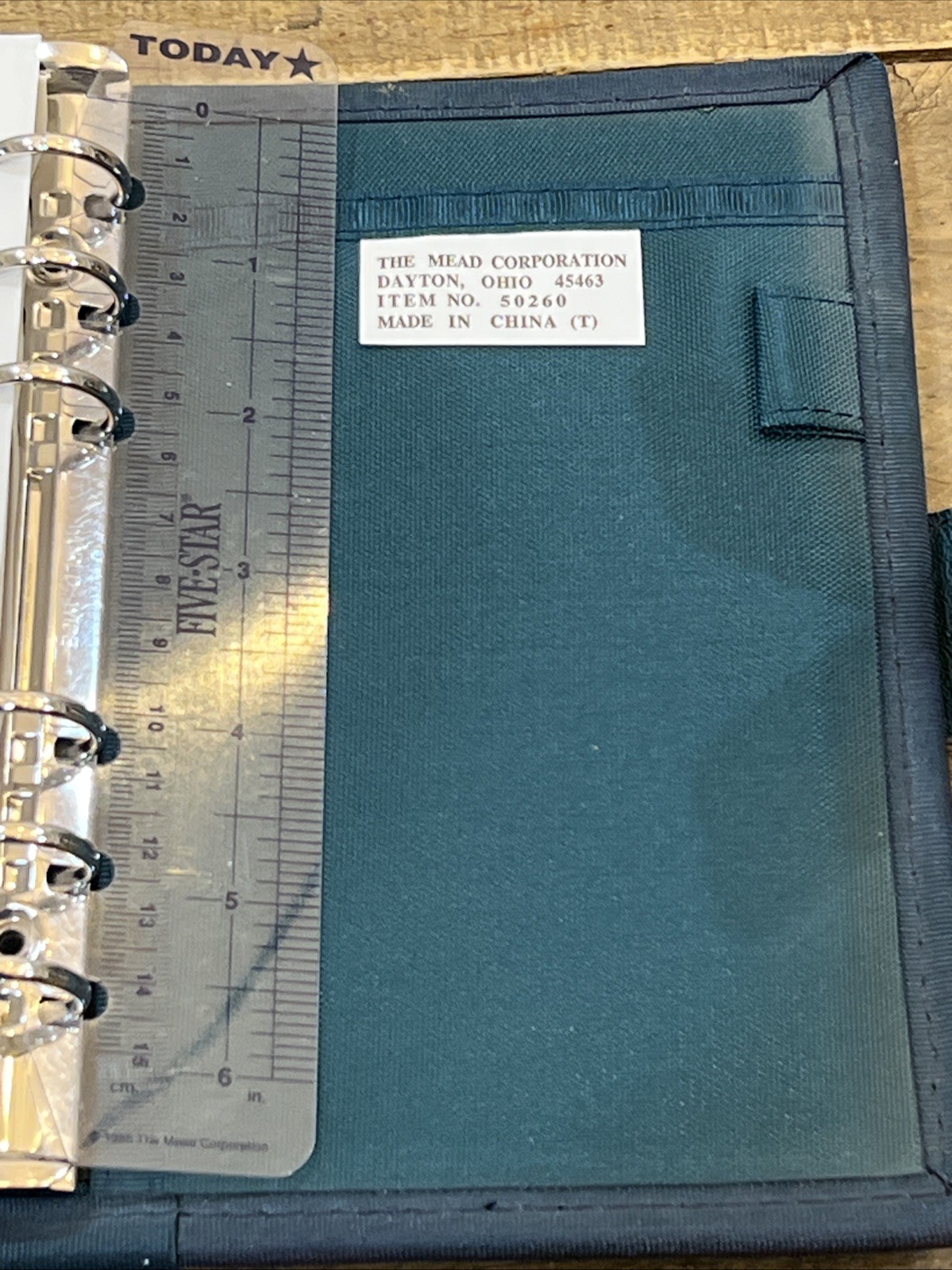 Vtg 1996 Mead FIVE STAR Student Day Planner – Y2K Day Planner Green (Read) 7.5×6