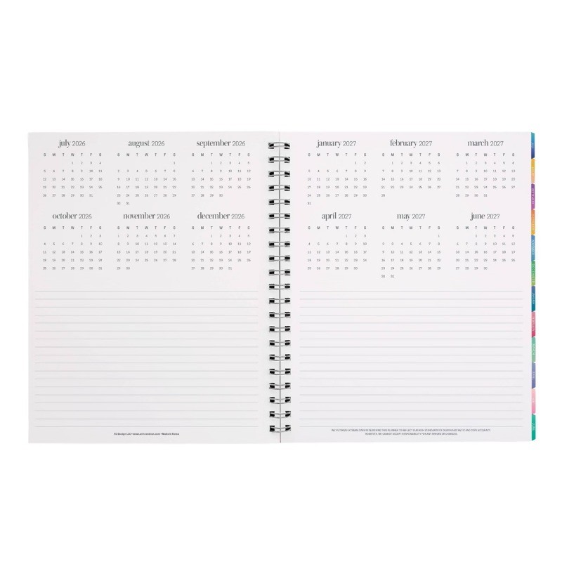 Inspired by Erin Condren 9″x11″ 2026-2027 Teacher Planner School Supplies