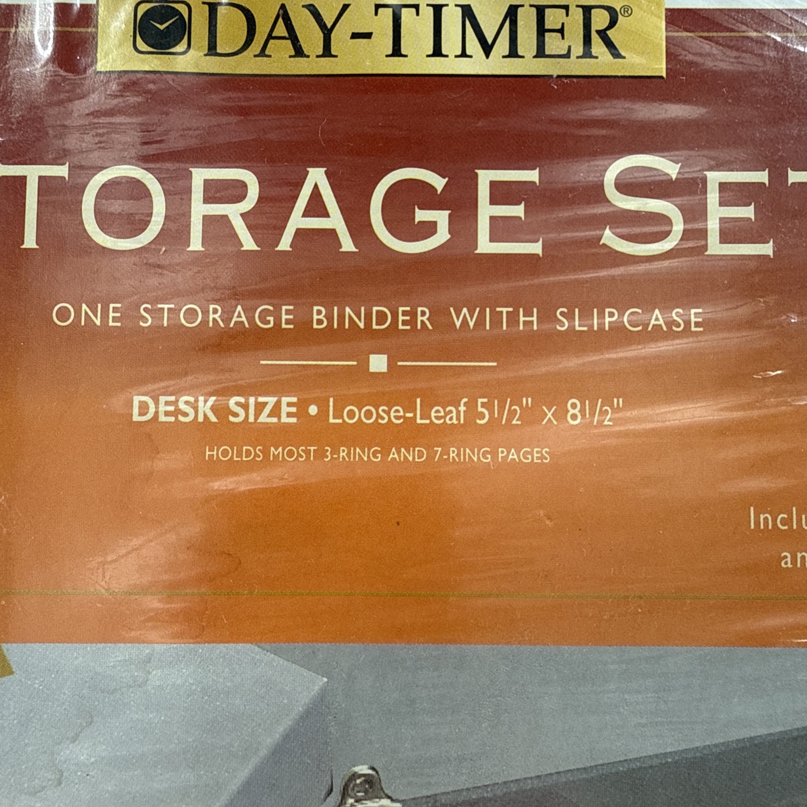 Vtg Day-Timer Storage Set Binder Slipcase Sheetlifter & Year Labels ACCO READ