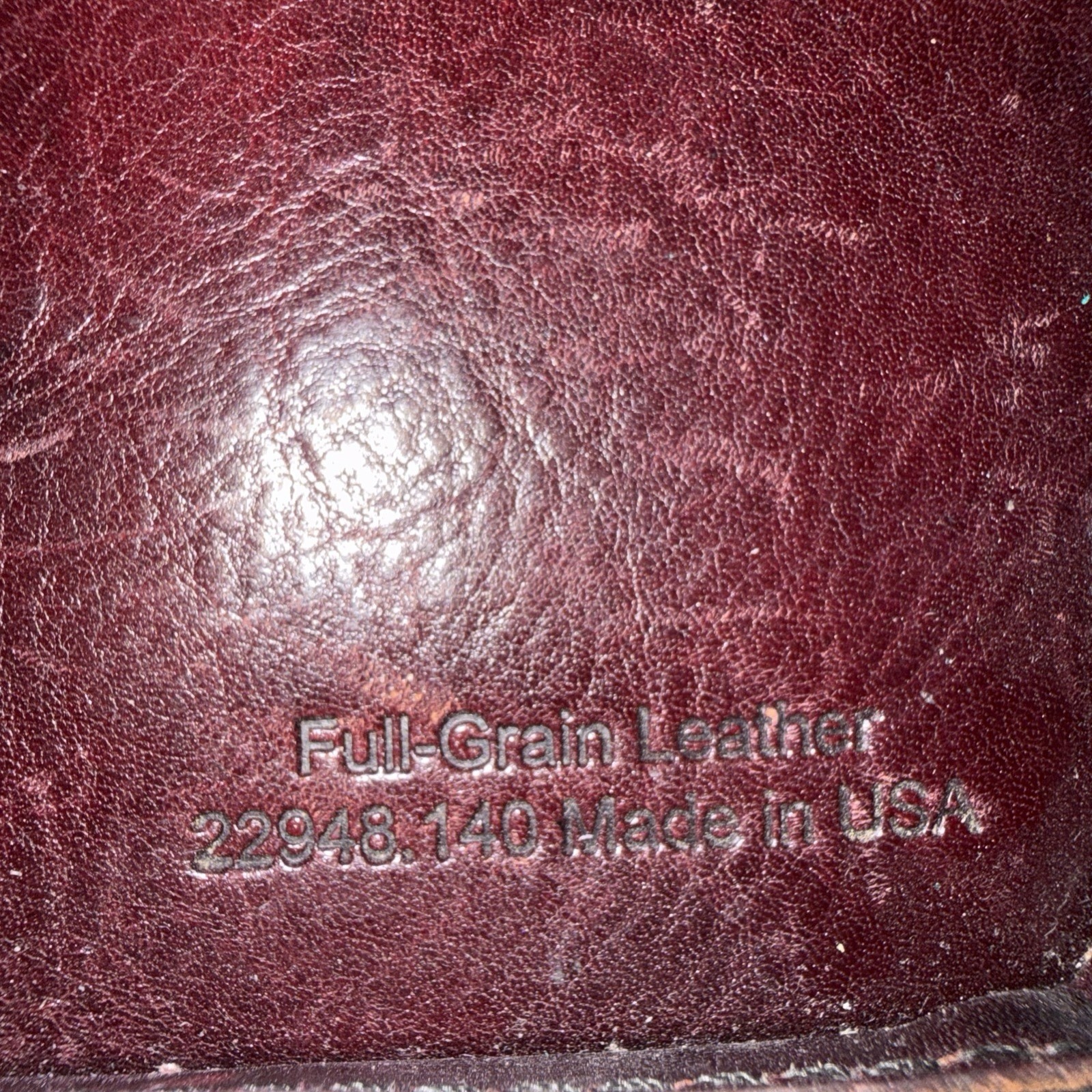 Franklin Covey Classic Burgundy Leather 7 Ring Binder Zipper Close