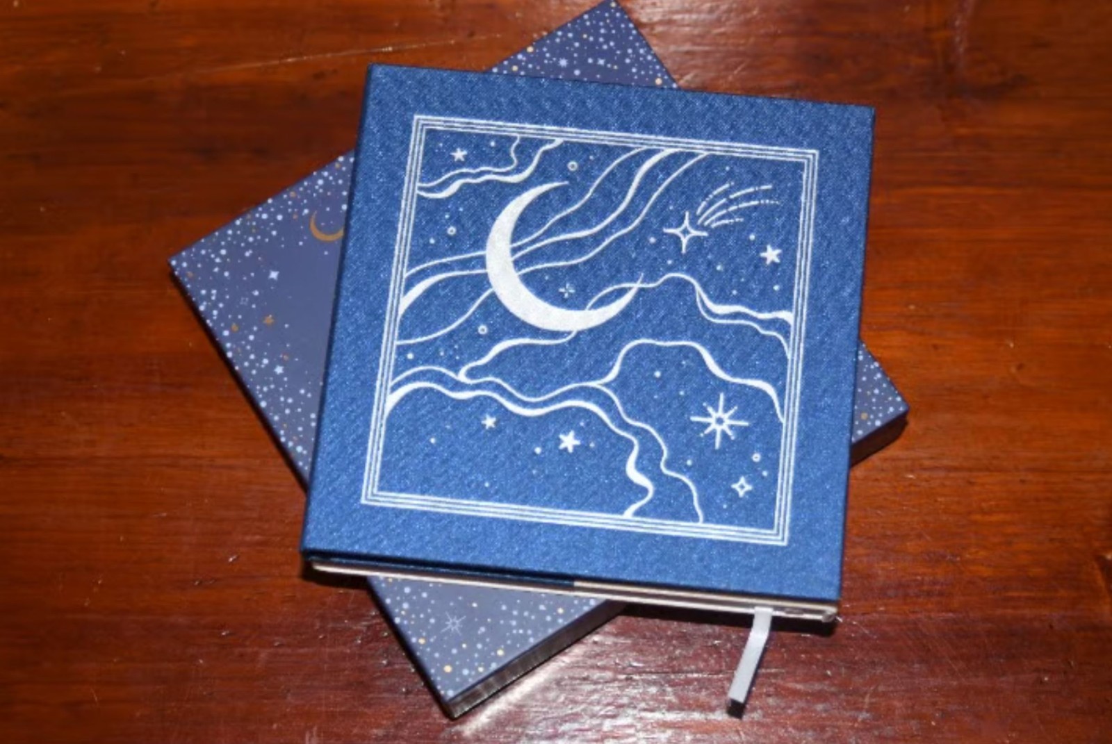 Archer & Olive Square Dual Sided Notebook Journal Sun & Moon Wondrous Skies