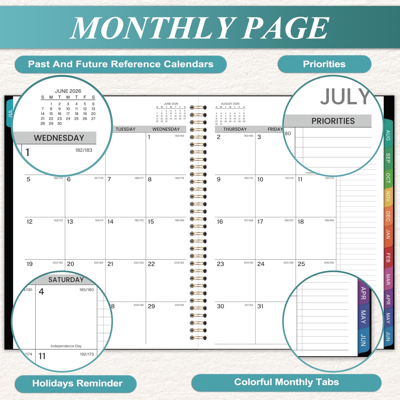 2026-2027 Appointment Book Weekly and Monthly Planner Daily Hourly Planner