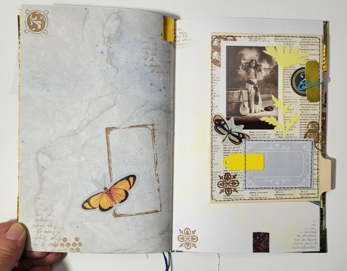 Handmade Junk Journal ~ Boho Beauty ~ Yellow