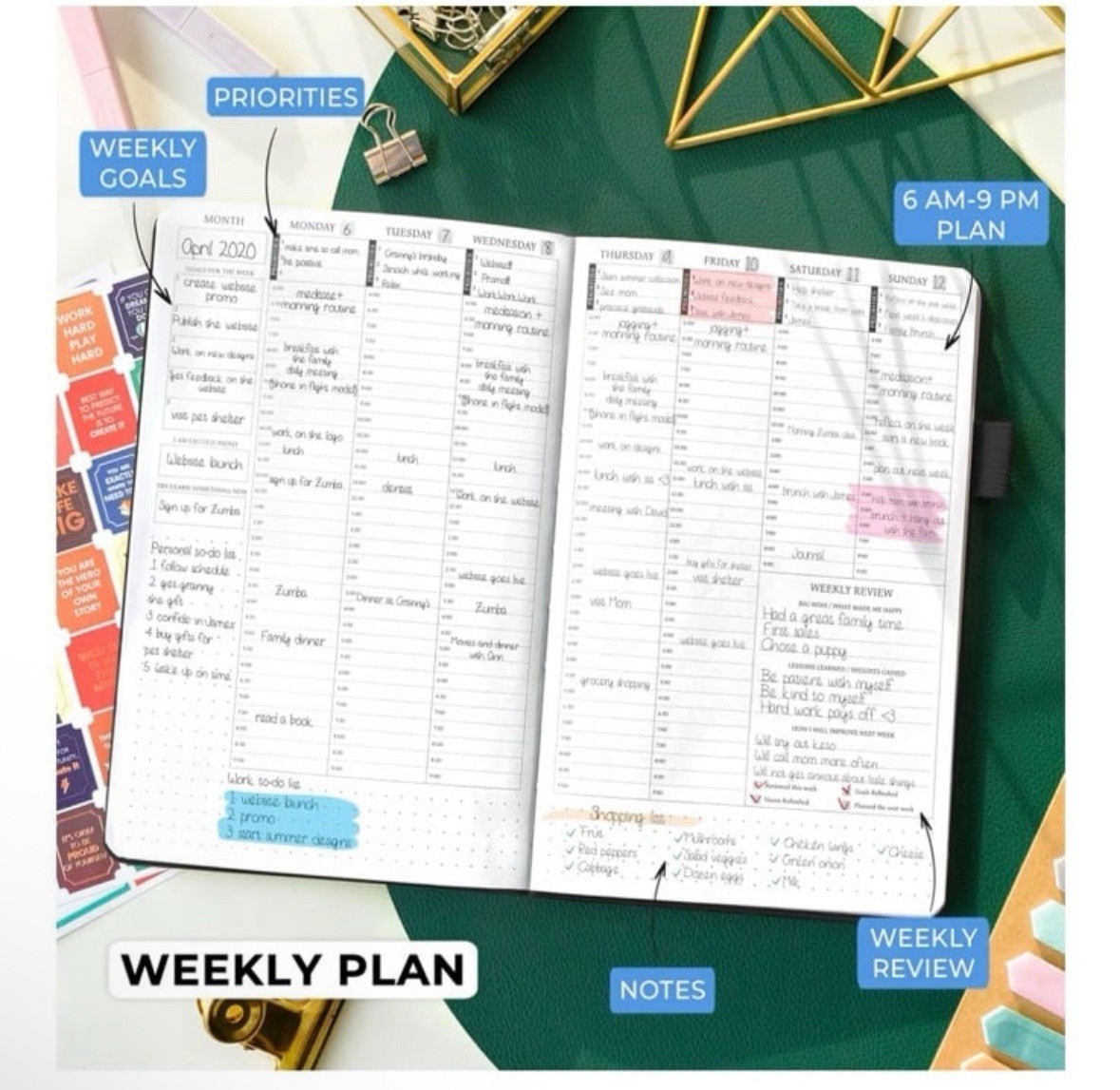 Legend Planner | Hourly Planner 2026 | A5 5.5×8.3 | Black | SEALED