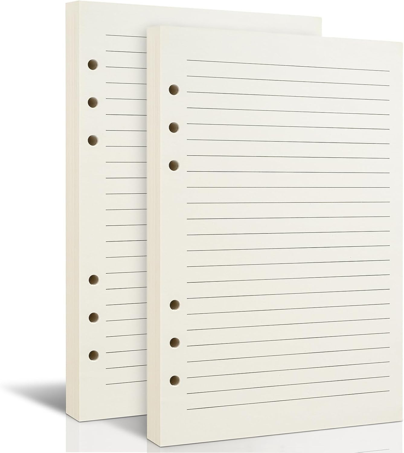 2 Packs A5 Refillable Paper for 6-Ring Binders, Planner, Traveller Journal, Note