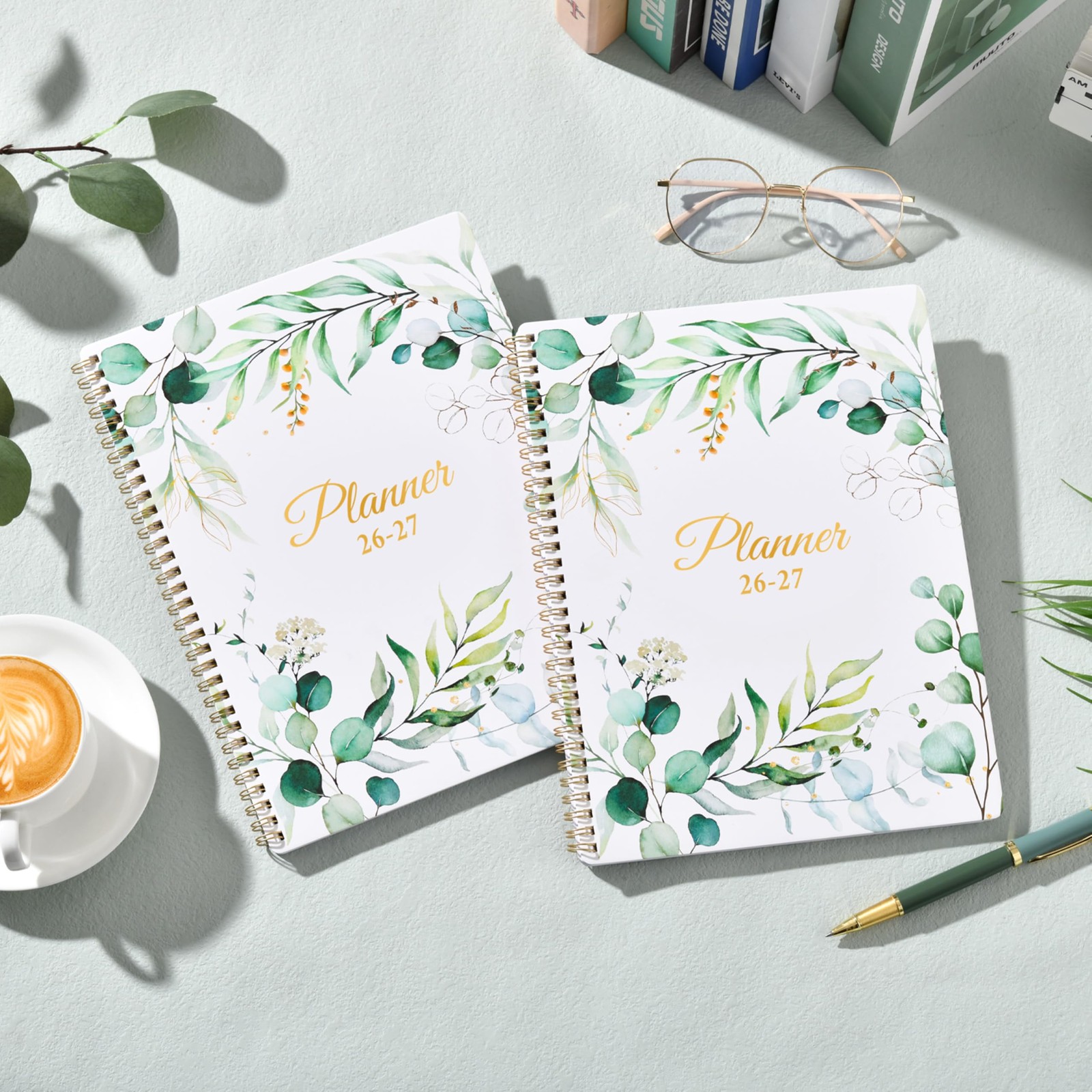 Planner 2026-2027 – 9″ x 11″ Weekly and x 11″, Green