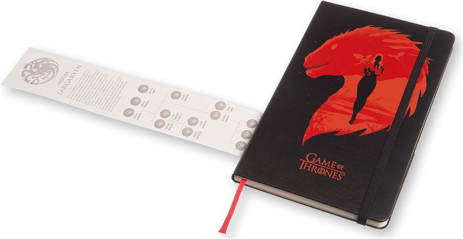 Moleskine Limited Edition Game of Thrones Plain Black Notebook, Shrinkwrapped