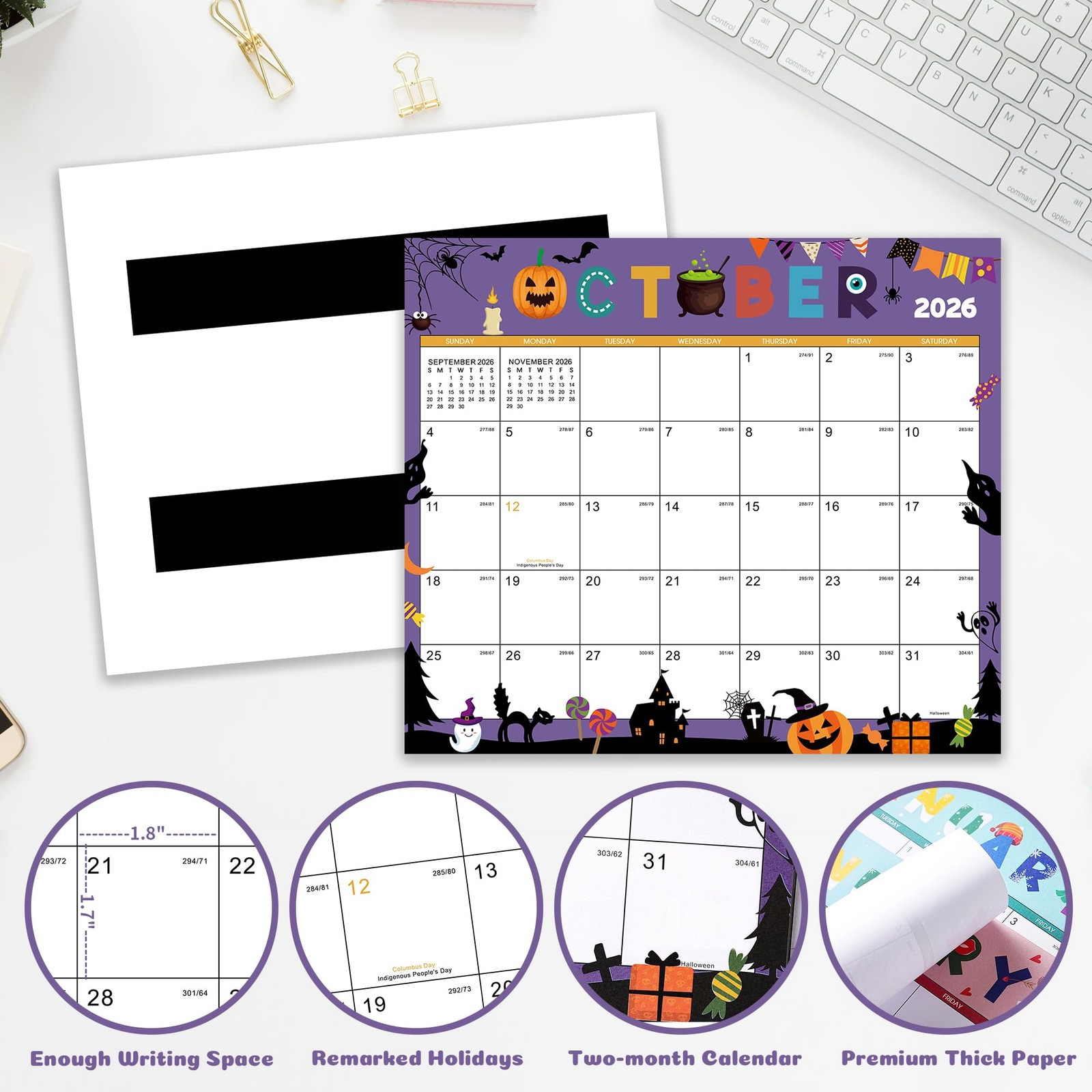 2026 Magnetic Calendar for Fridge, 13″ × 11.2″, 2026 Calendar,…
