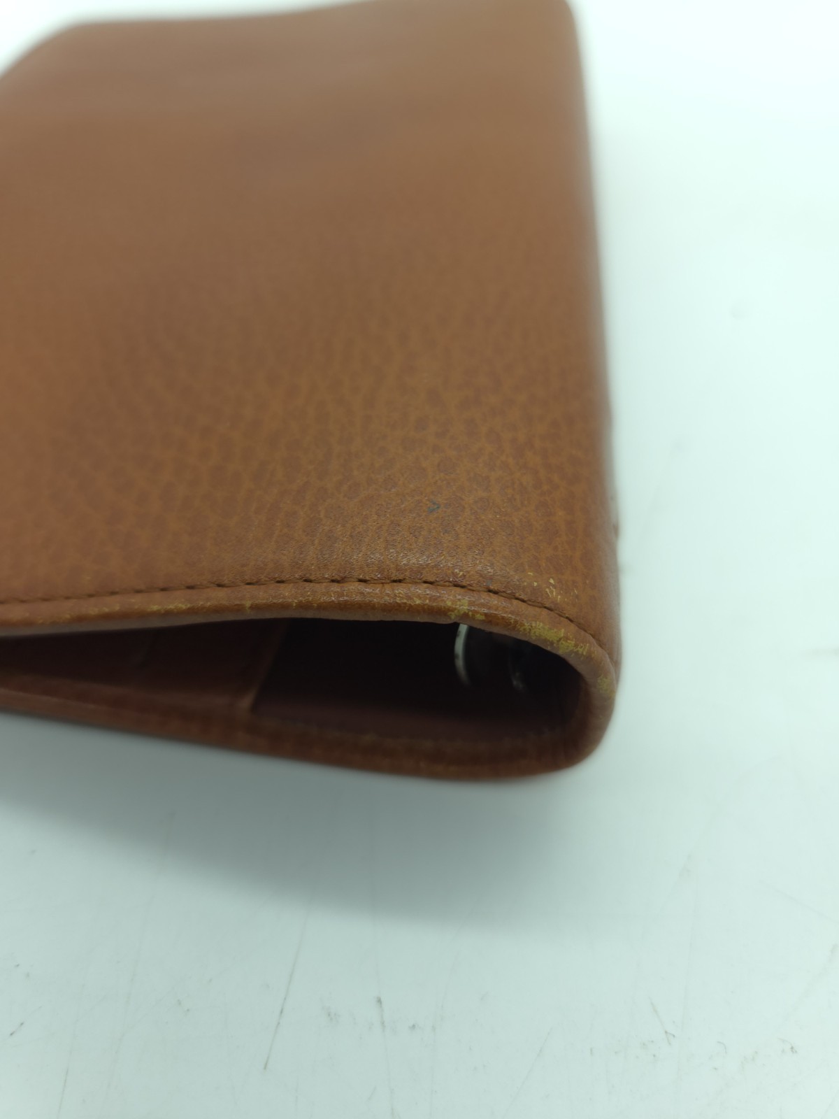 Filofax Personal Finsbury Brown Pebbled Leather Organizer Planner
