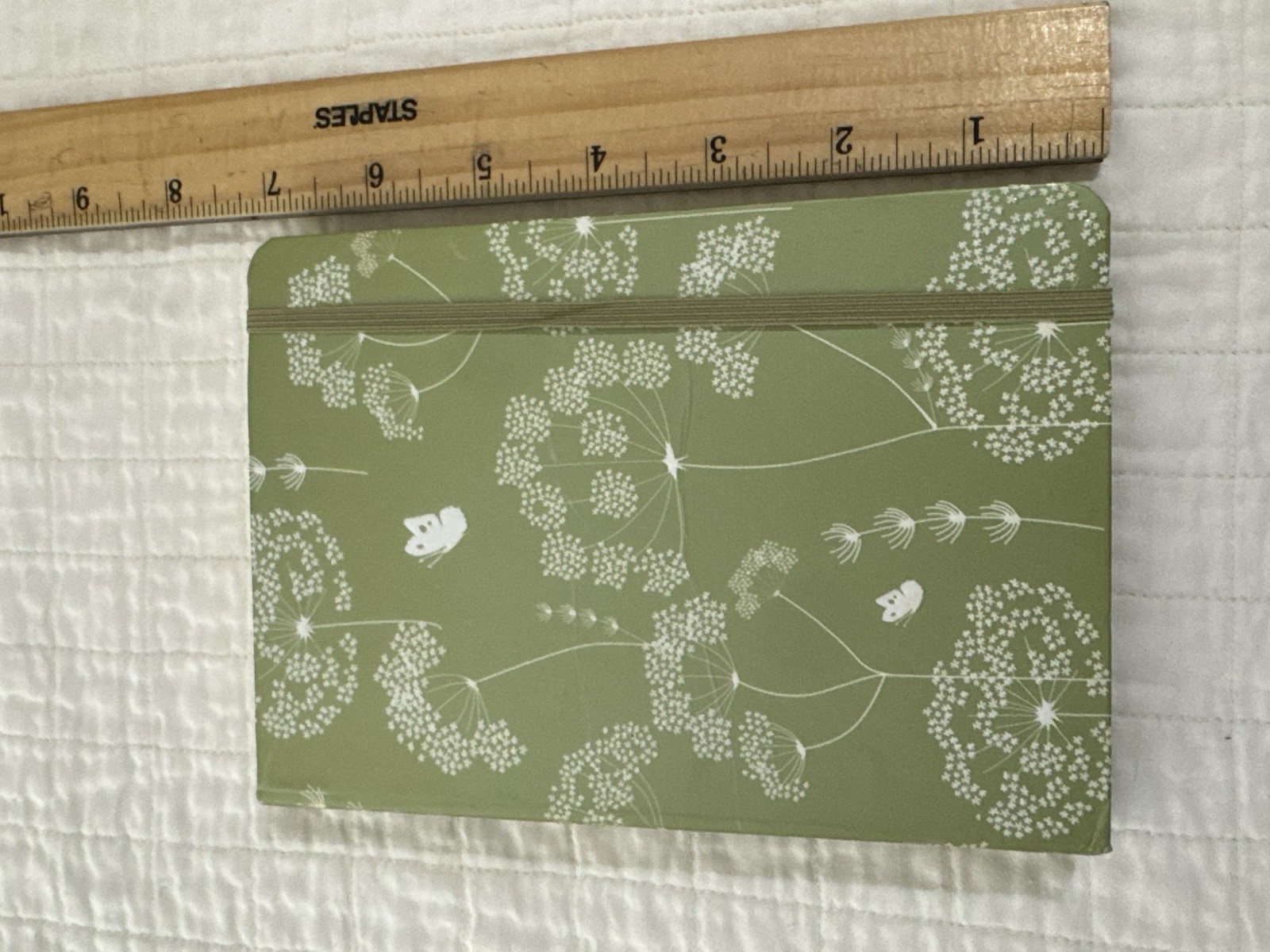 Peter Pauper Press Queen Anne’s Lace Journal Lined Elastic Band Cardboard New
