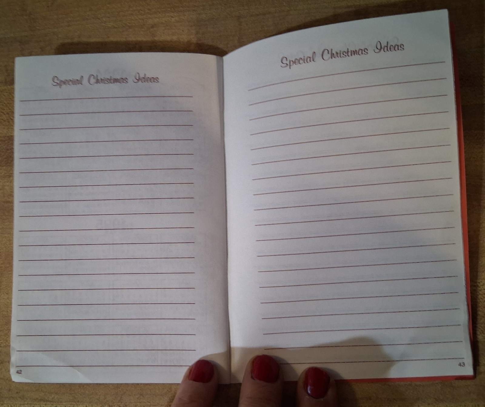 1991 Christmas Planner VTG Address Book Xmas Card Gift Calendar Recipe NOS 5×4″