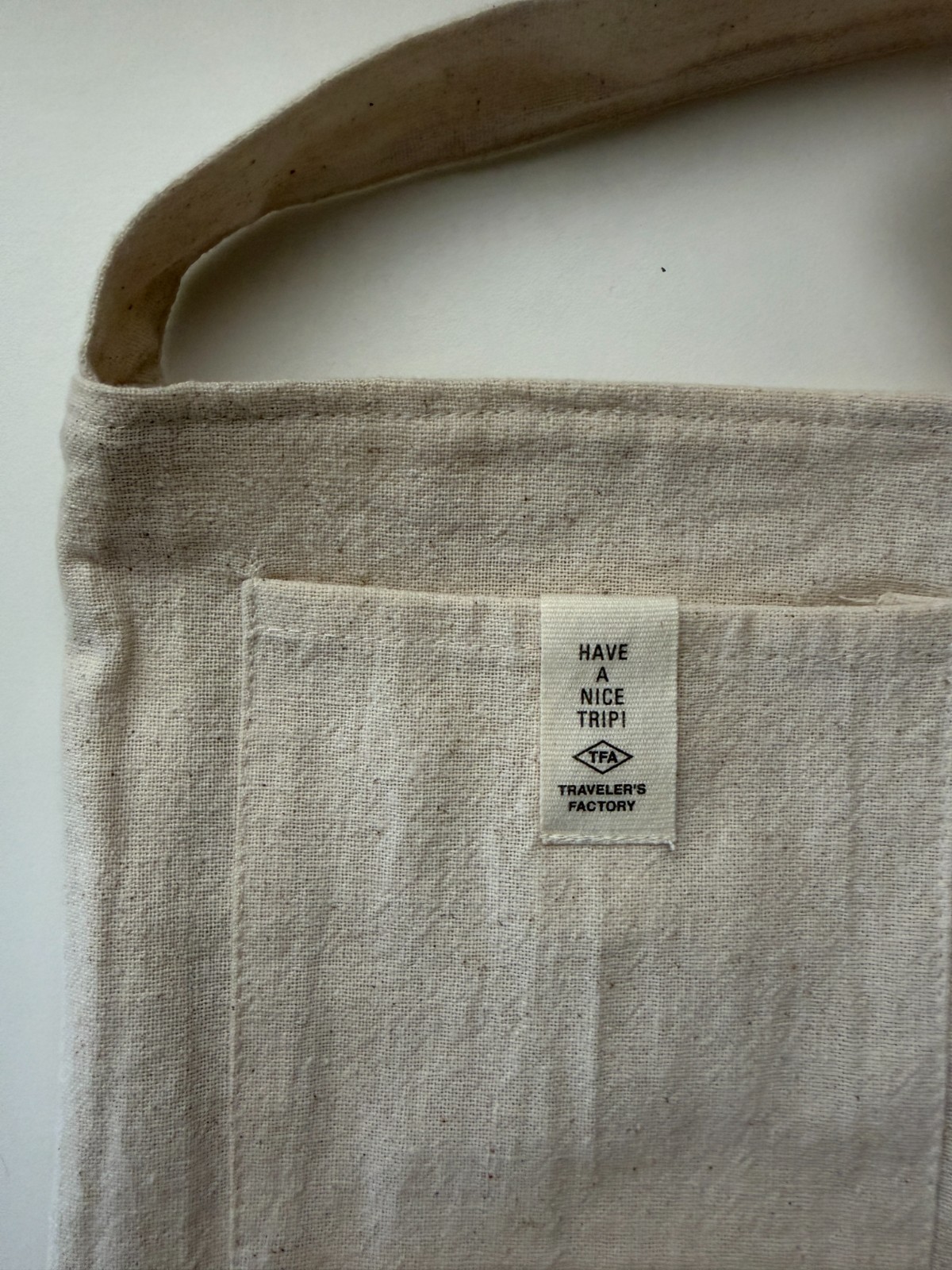 TRAVELER’S FACTORY Sacoche Natural Reversible Small Shoulder bag Cotton