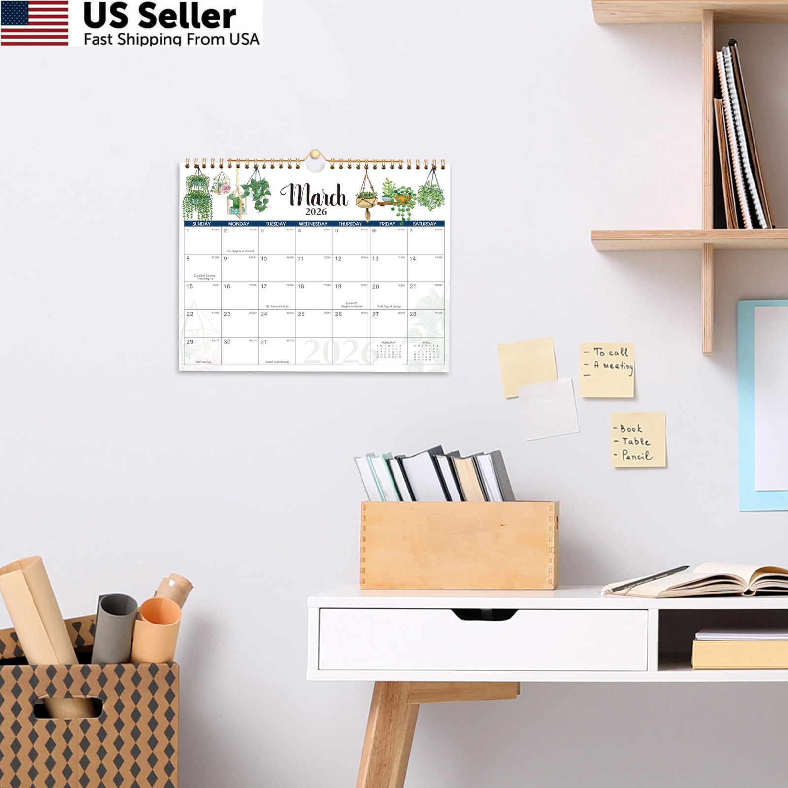2026 Wall Calendar – 2026 Calendar, 12 Months 2026 from Jan. -…