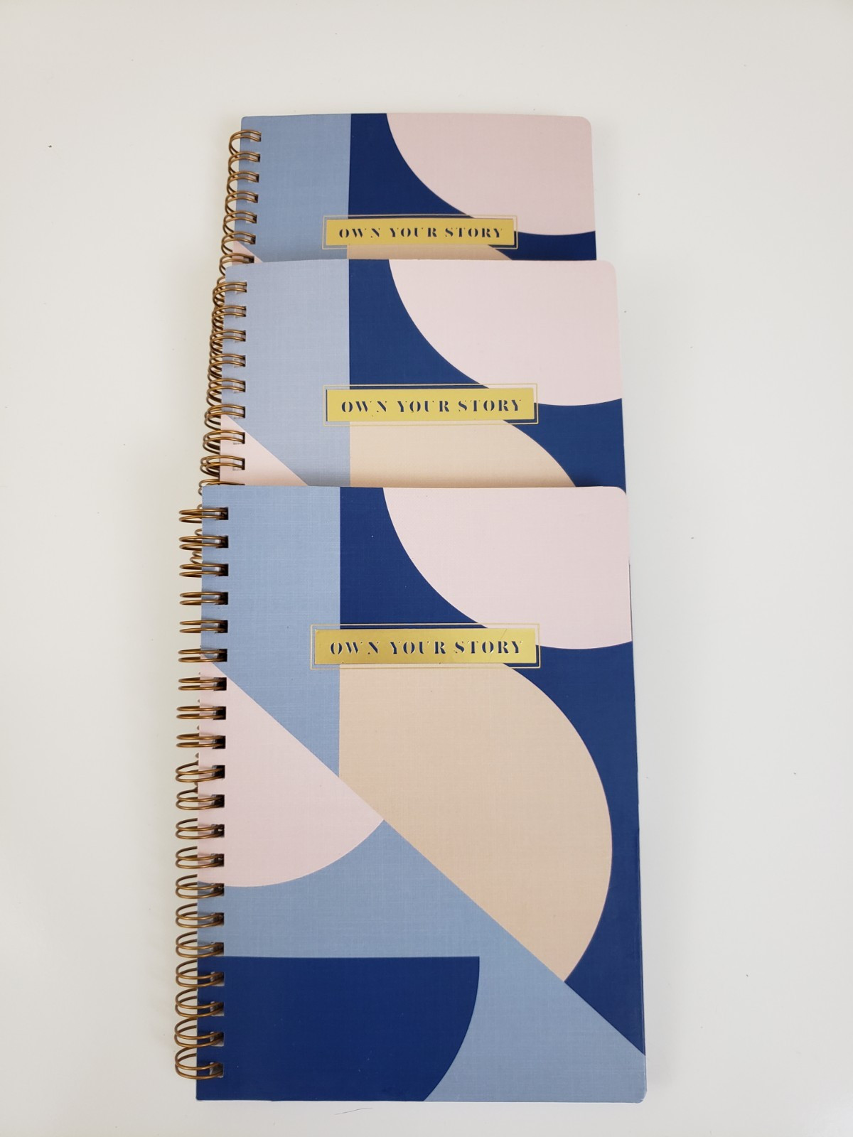 Journal Spiral Notebook Lined 5″x7″ 80 Sheets College Ruled Tear Out Pages Lot 3